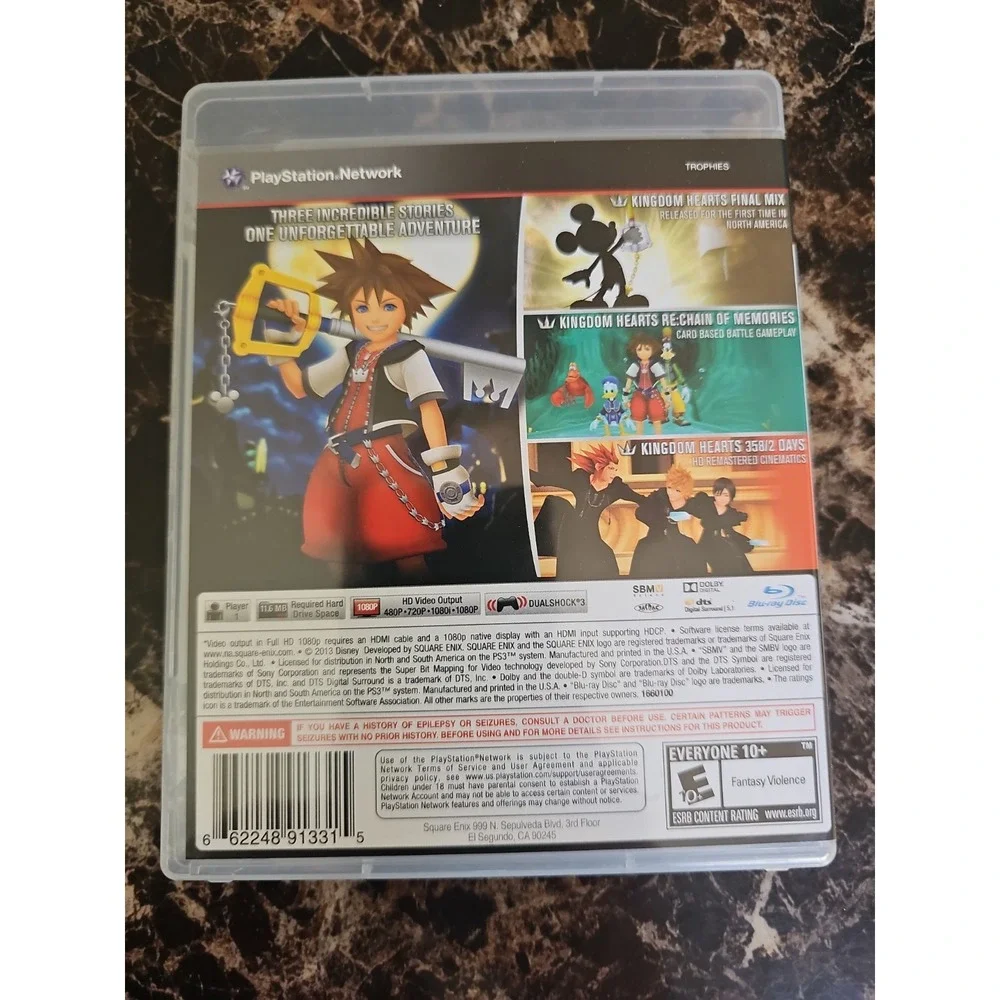 Kingdom Hearts HD 1.5 ReMIX (Sony PlayStation 3, 2013)